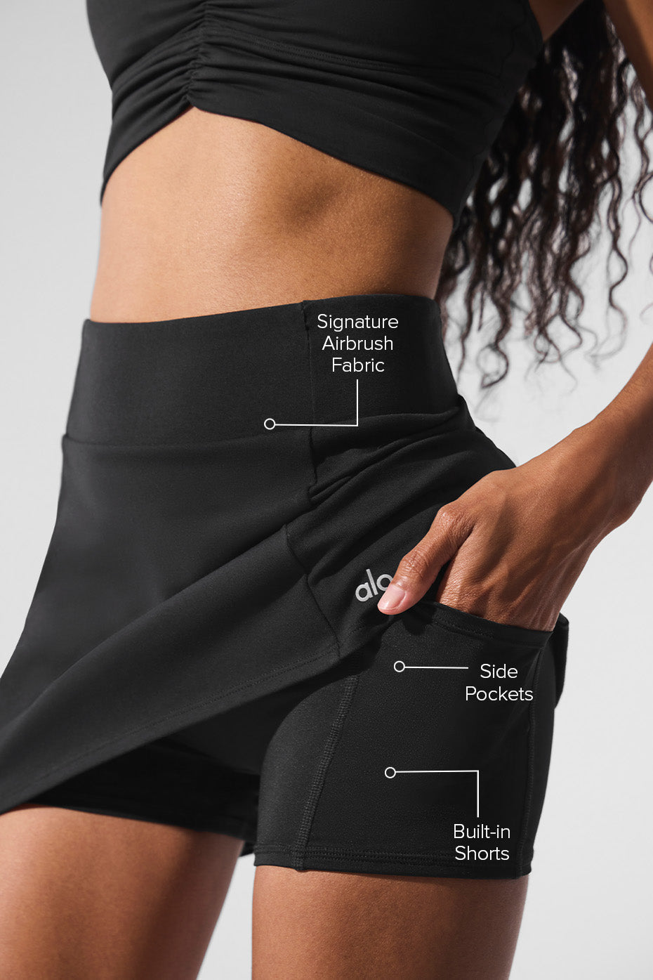 Jupe de tennis taille haute - Airbrush Good Form "new"